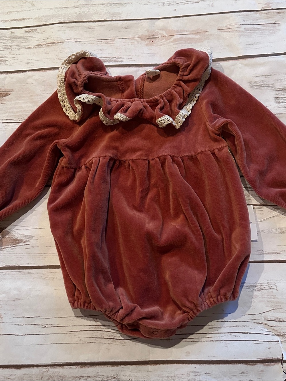 Quincy Mae velour bubble nwot 6/12